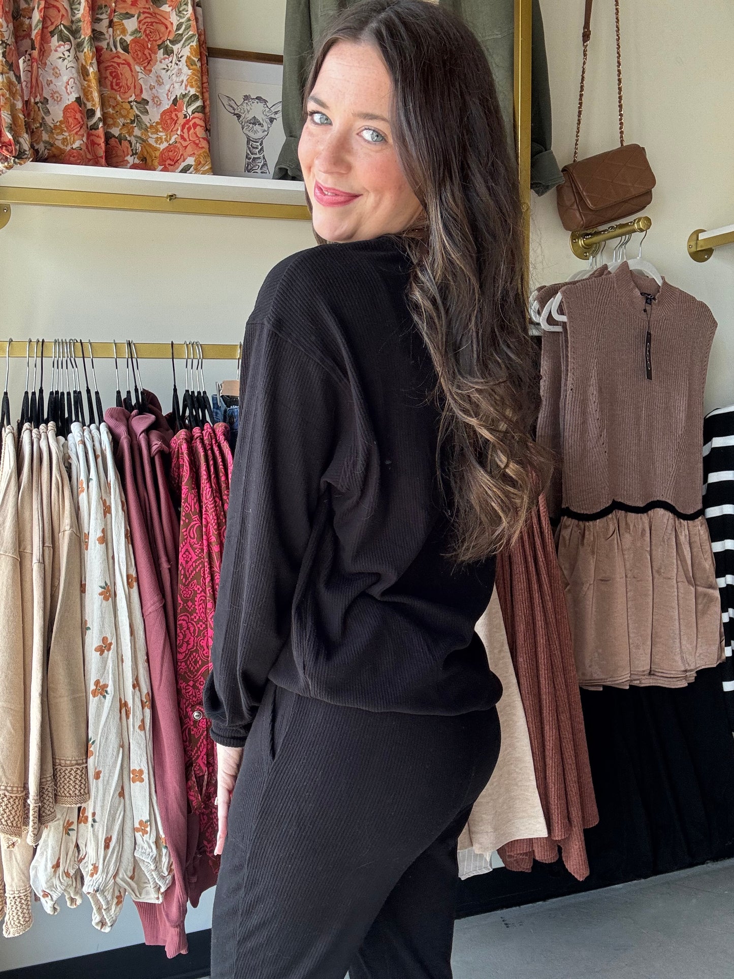 Black Corrine Pullover