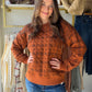 Pumpkin Plaid Quilted Pullover