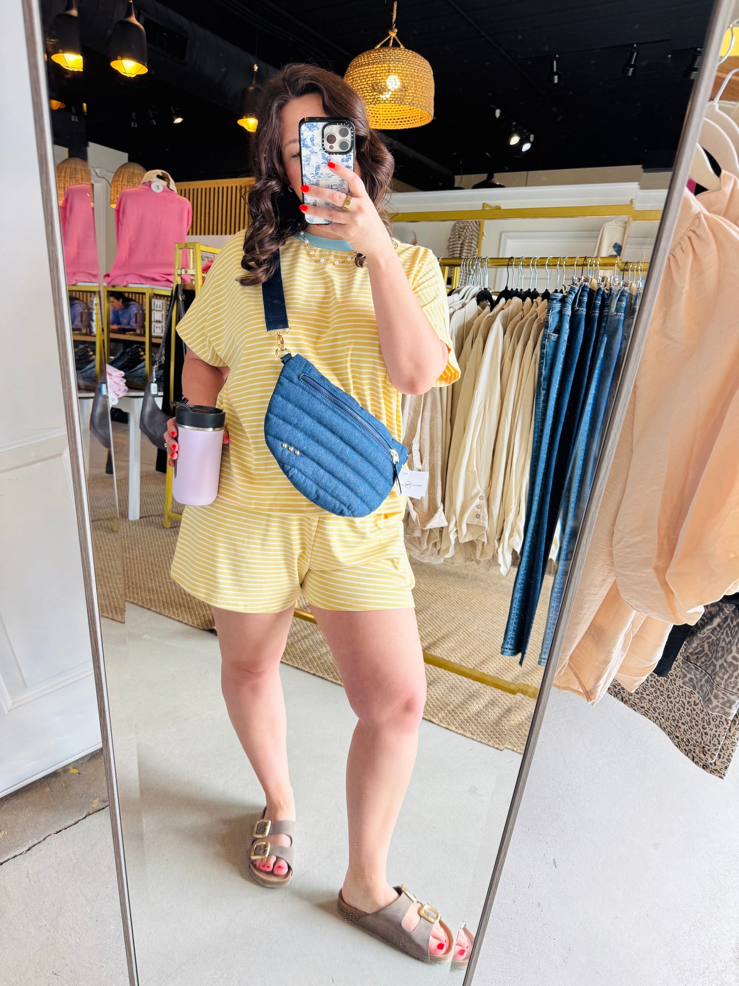 Butter Sky Stripe Lounge Top