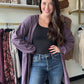 Purple Tunic Zip Up Hoodie