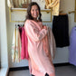 Coral Desi Sweatshirt Cardigan