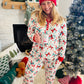 Candy Cane Bows PJ Set