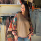 Mixed Media Tapestry Pullover
