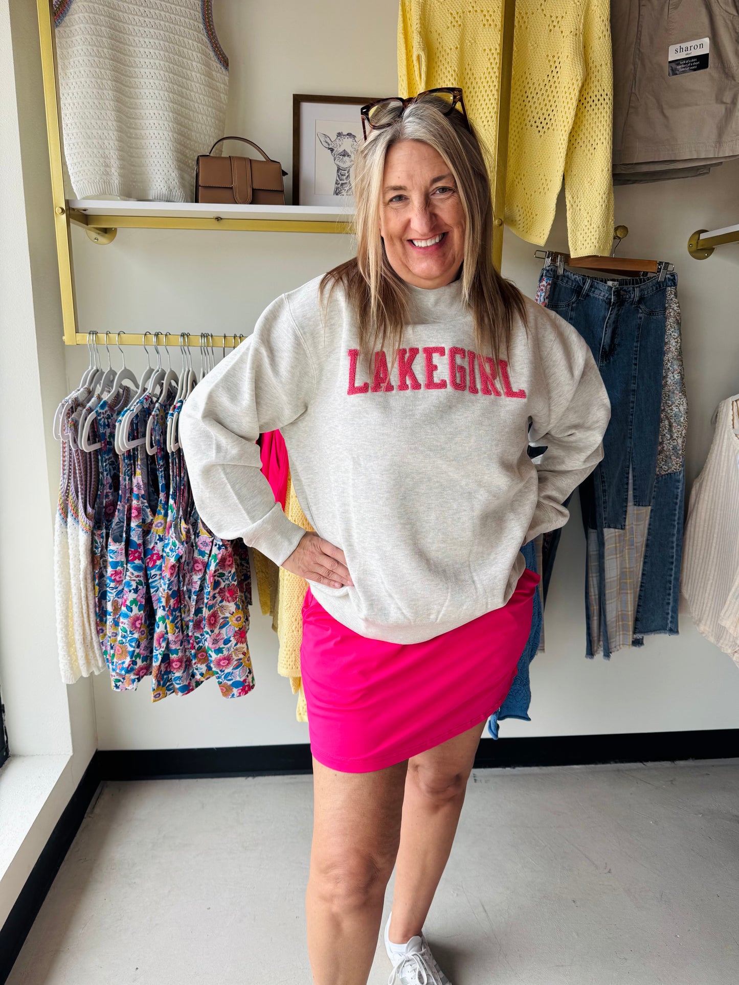 Oatmeal Mock Neck - Lakegirl