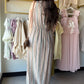 Multi Stripe Front Twist Dress