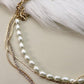 Rhinestone Pearl Multi Layer Necklace