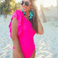 Santorini Summer Ruffle One Piece