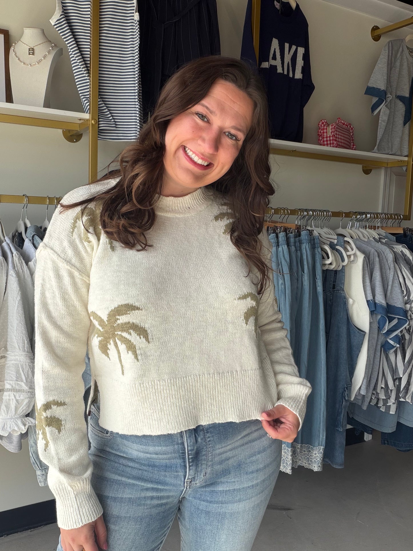 Palm Tree Sweater