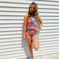 Stay stylish and comfortable all summer in the Vibrant Garden Floral Lounge Set. This set features a scoop neck tank top and drawstring comfy shorts in bright colors - perfect for lounging around going out and about.. Shhh we won't tell!  The lightweight fabric keeps you cool in the heat, while the stylish design ensures you look great even at home! 