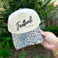 Football Season Washed Leopard Canvas Trucker
