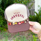 Stay Grateful Tan/Brown Trucker