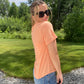 Coral Twist Front Tee