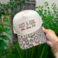 Just A Girl Who Loves Fall Washed Leopard Canvas Trucker