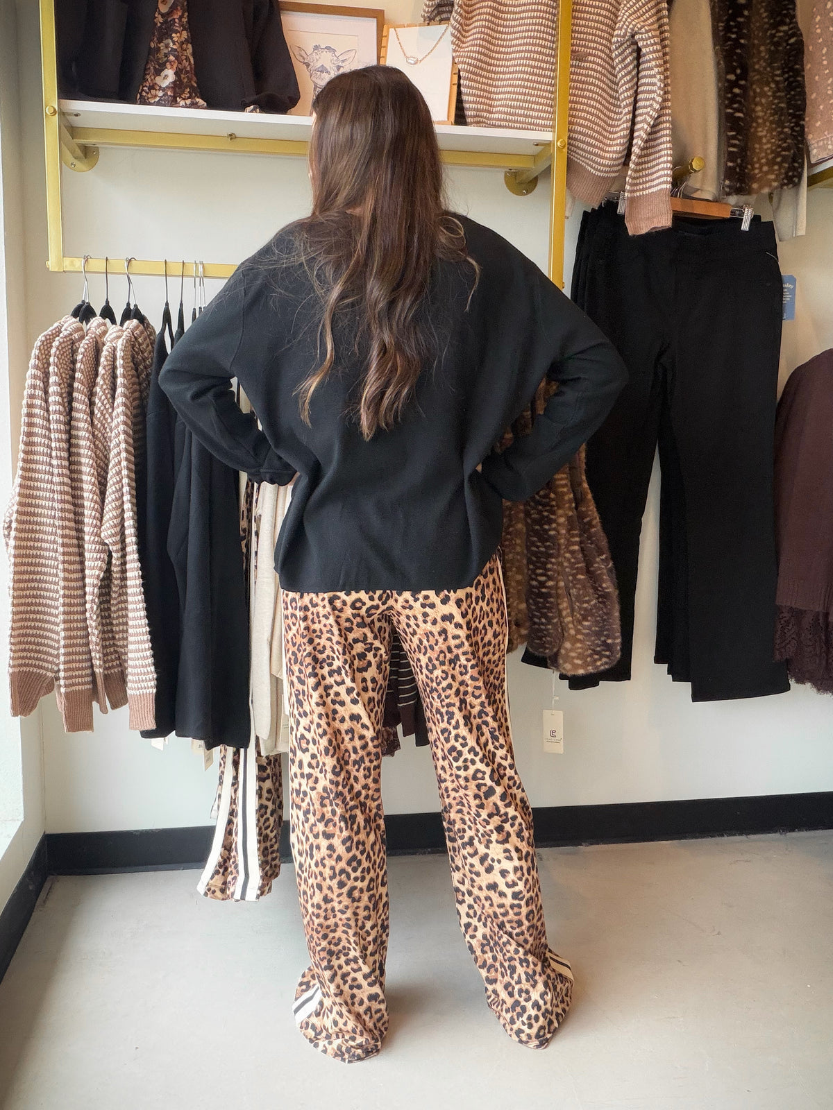 Leopard Butter Soft Track Pants