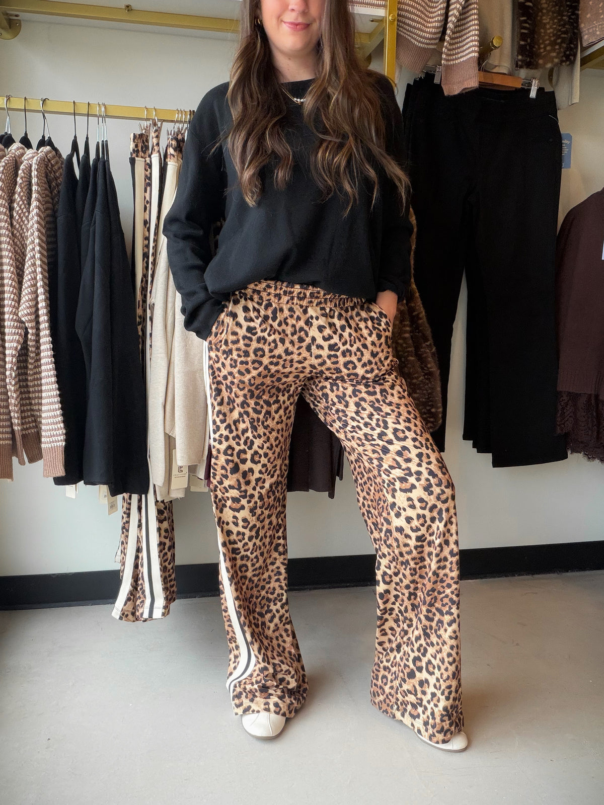 Leopard Butter Soft Track Pants