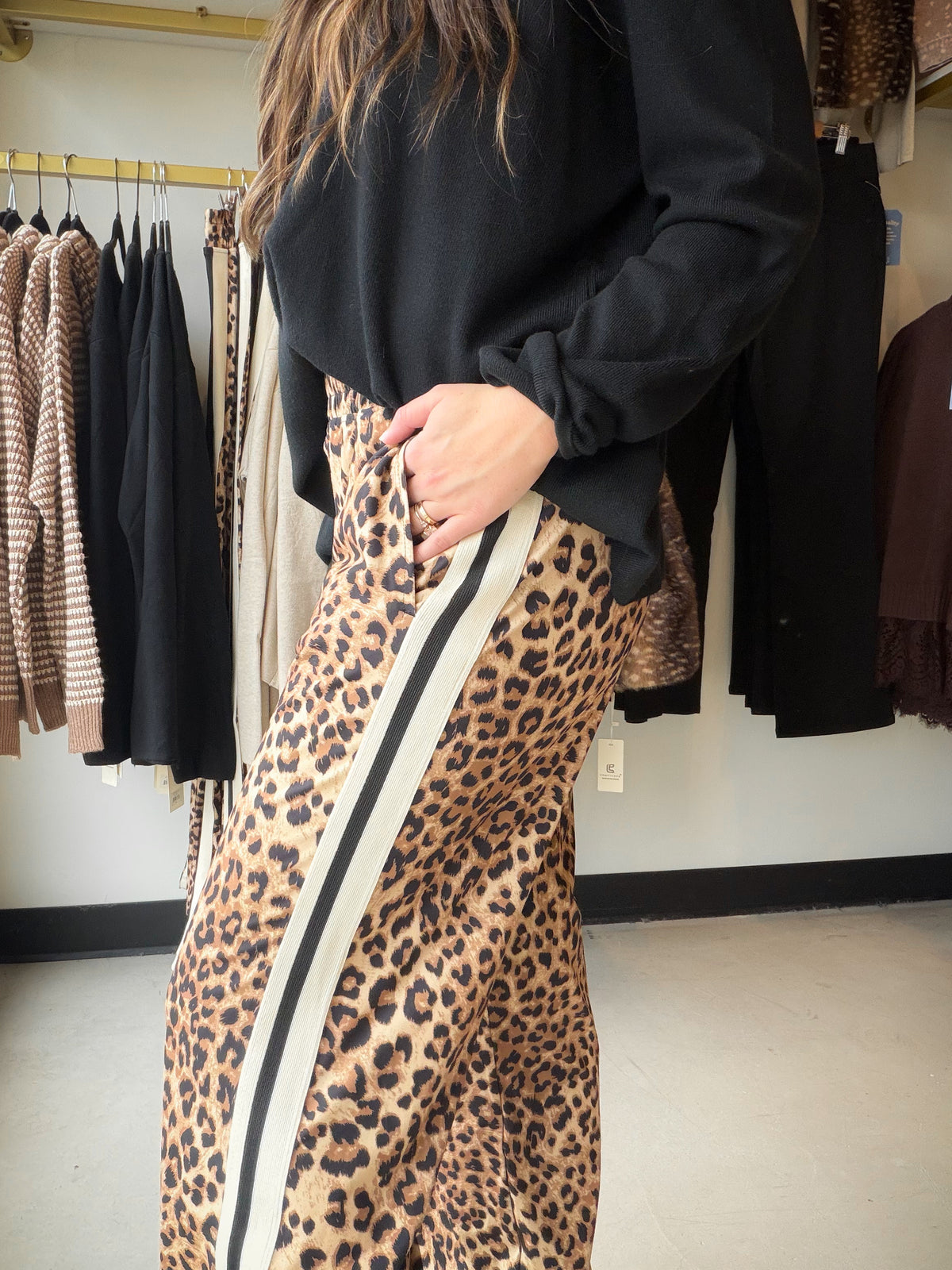 Leopard Butter Soft Track Pants