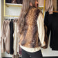 Doe Print Faux Fur Vest