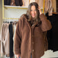 Chocolate Brown Teddy Jacket