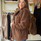 Chocolate Brown Teddy Jacket