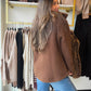 Chocolate Brown Teddy Jacket