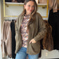 Olive Honeycomb Textured Cardigan