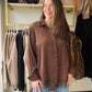 Dark Oak Lace Detail Blouse