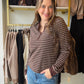 Brown Stripe Aeris Top