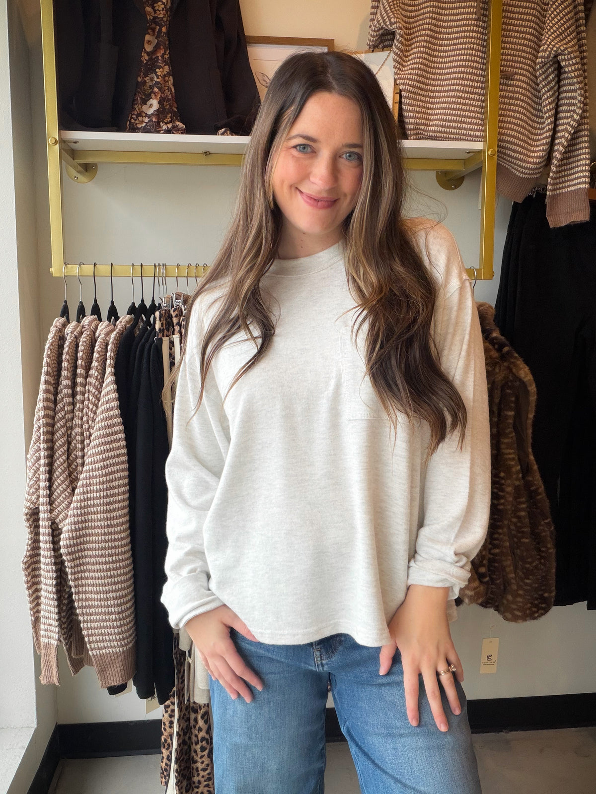Heather Grey Sutter Top
