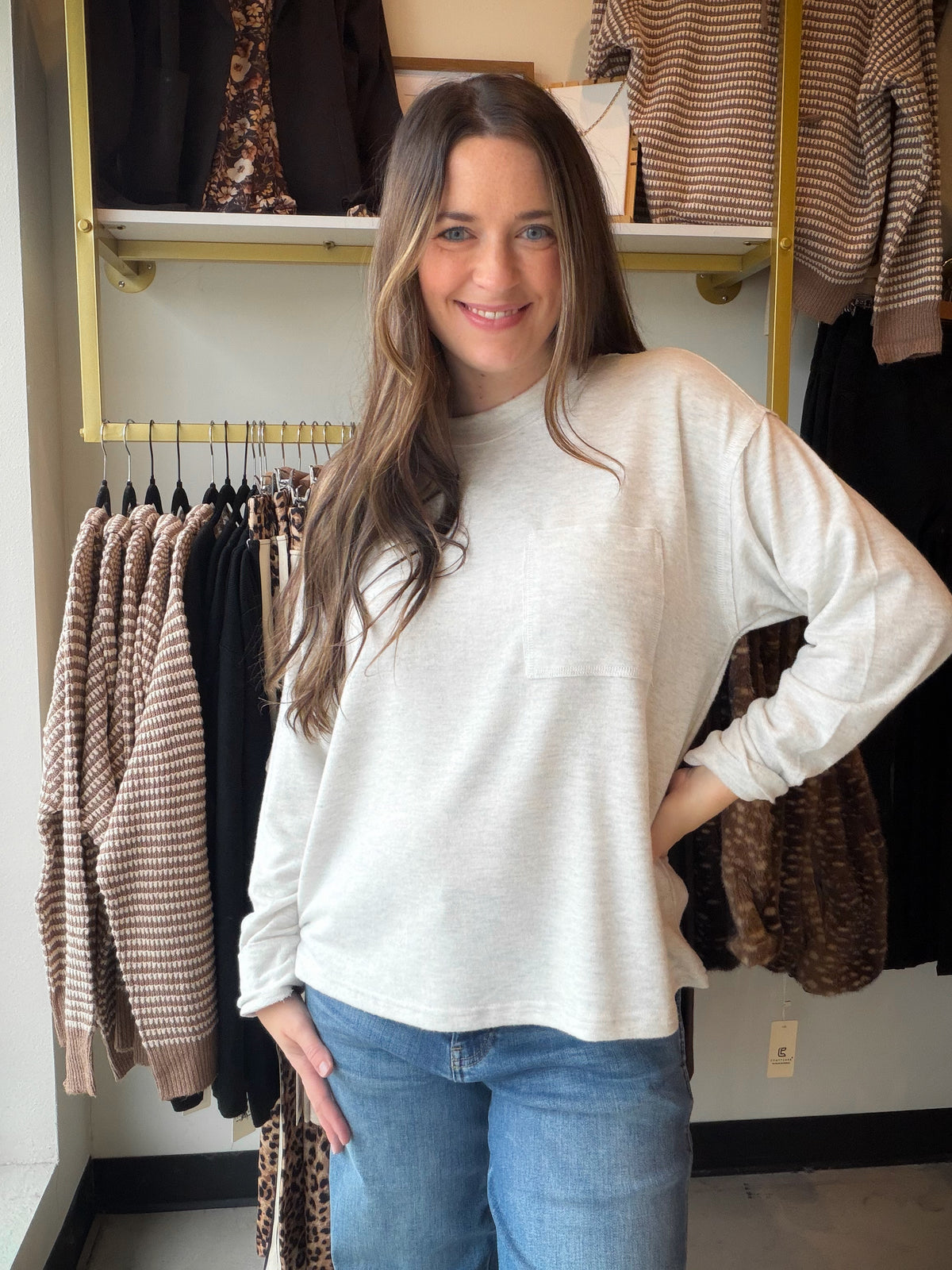 Heather Grey Sutter Top