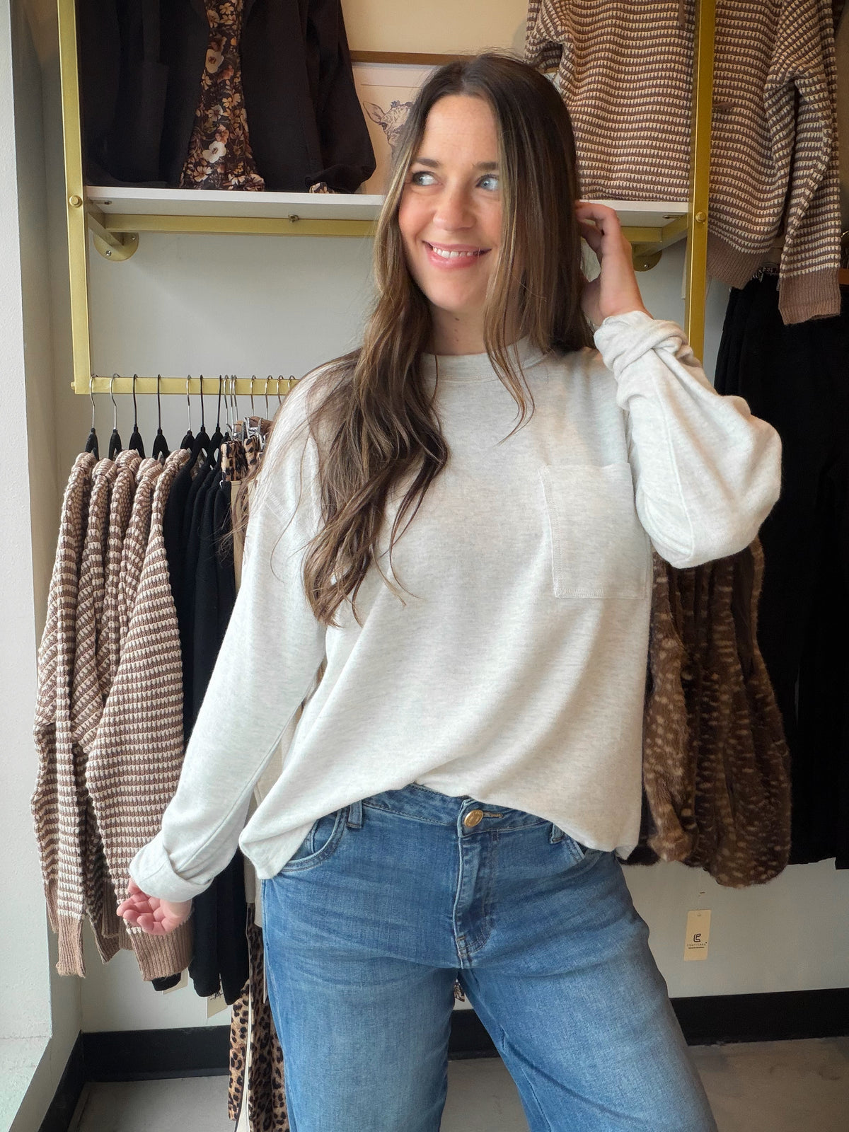Heather Grey Sutter Top