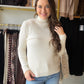 Ivory Ribbed Turtleneck
