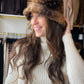 Doe Print Faux Fur Hat