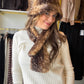 Doe Print Pull Through Scarf