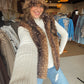 Doe Print Faux Fur Vest