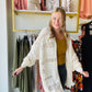 Apricot Hollow Detail Cardi