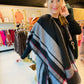 Red Accent Plaid Kimono