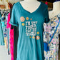 Not Tired Teal Sleep Shirt