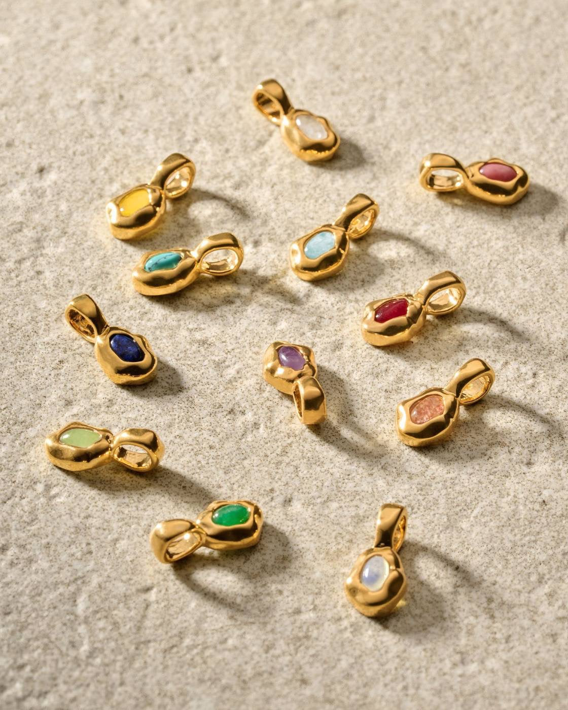 Waterproof Gold Birthstone Necklace