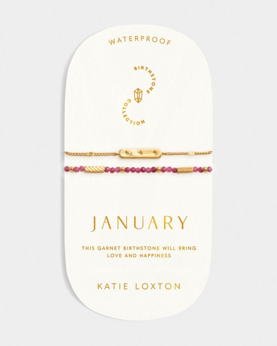 Waterproof Gold Birthstone Bracelet