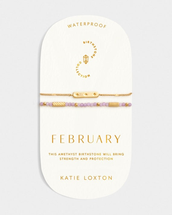 Waterproof Gold Birthstone Bracelet
