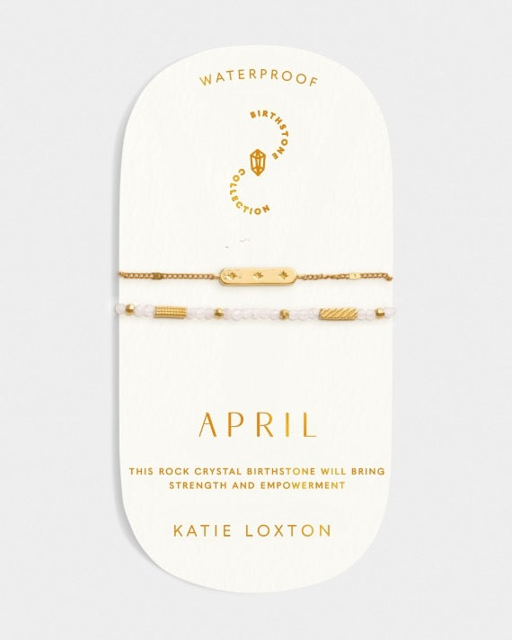 Waterproof Gold Birthstone Bracelet