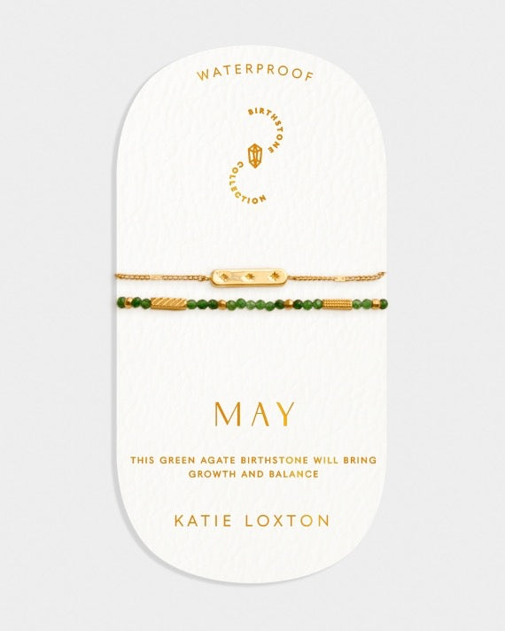 Waterproof Gold Birthstone Bracelet