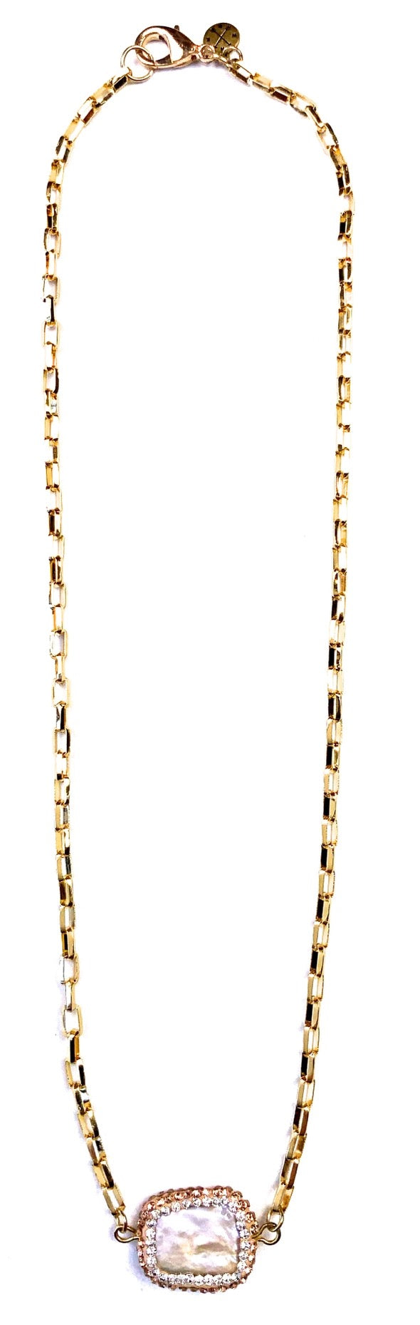 Pearl Pendant Chain Necklace