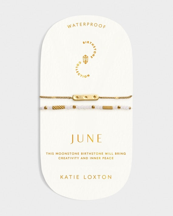Waterproof Gold Birthstone Bracelet