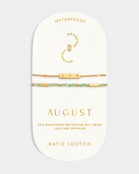 Waterproof Gold Birthstone Bracelet