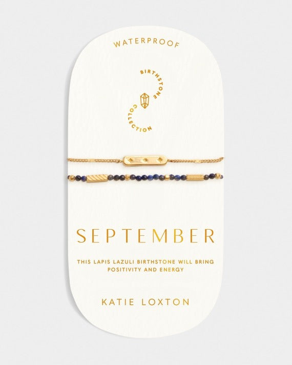 Waterproof Gold Birthstone Bracelet