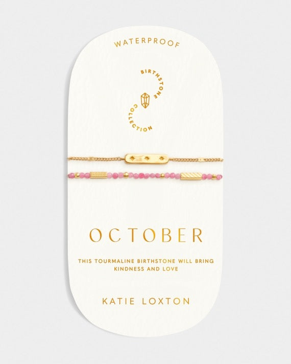 Waterproof Gold Birthstone Bracelet