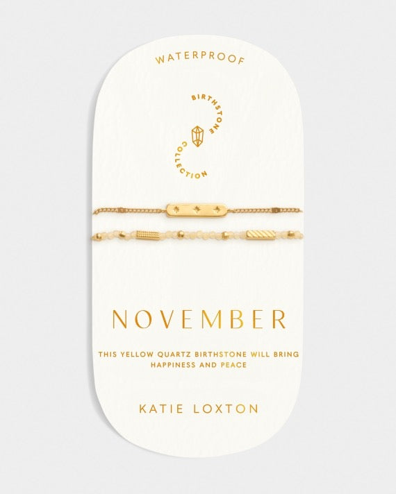 Waterproof Gold Birthstone Bracelet