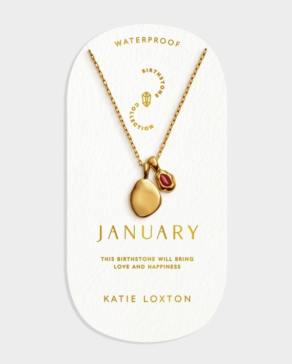 Waterproof Gold Birthstone Necklace