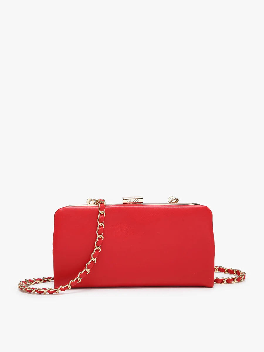 Sue Wallet Pouch Crossbody - Red